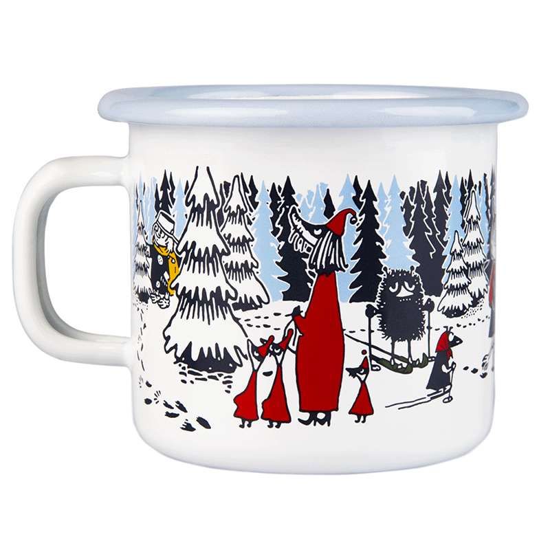 Mummikopp emalje - Winter forest | Moomin
