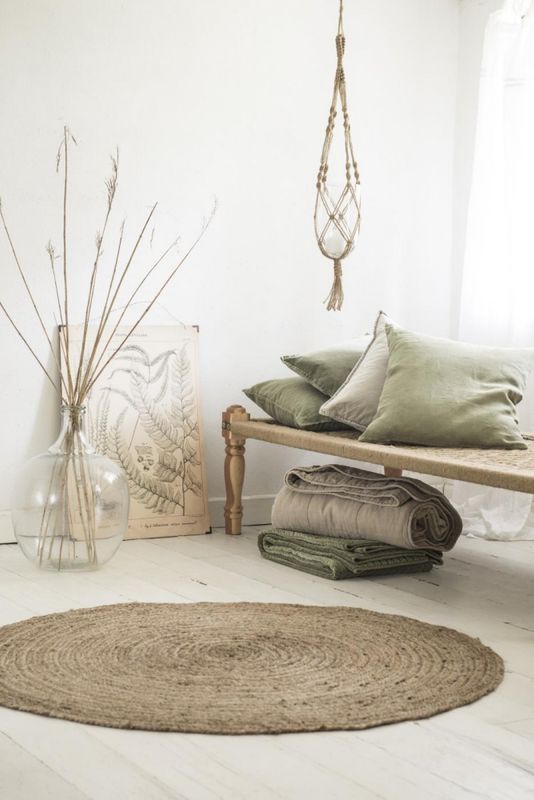 Putetrekk i Lin - Olive | Ib Laursen