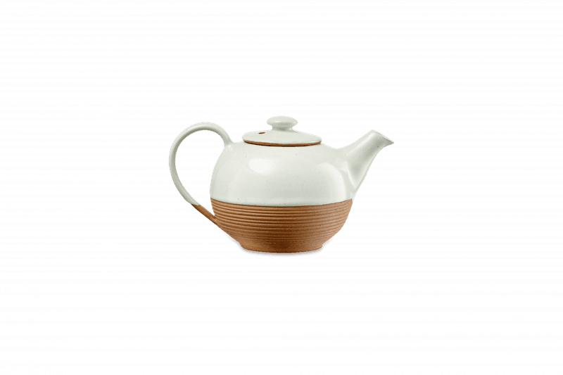 Mali Ribbed tekanne - Hvit | Nkuku