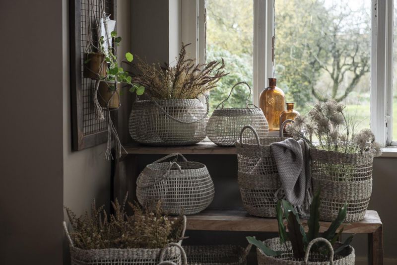 Kurv i sjøgress med hank - m | IB Laursen