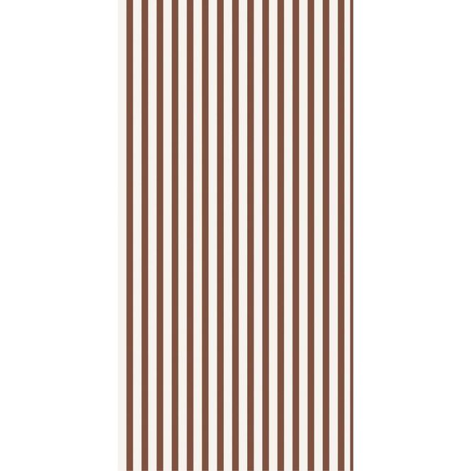 Hovedbilde Avlang serviett med brune og hvite striper 