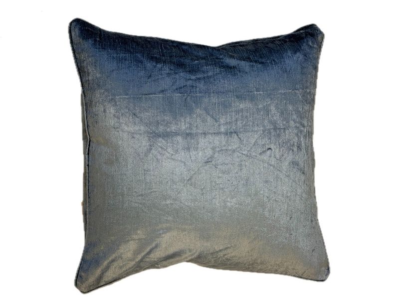 Slub velvet putetrekk - Foggy blue