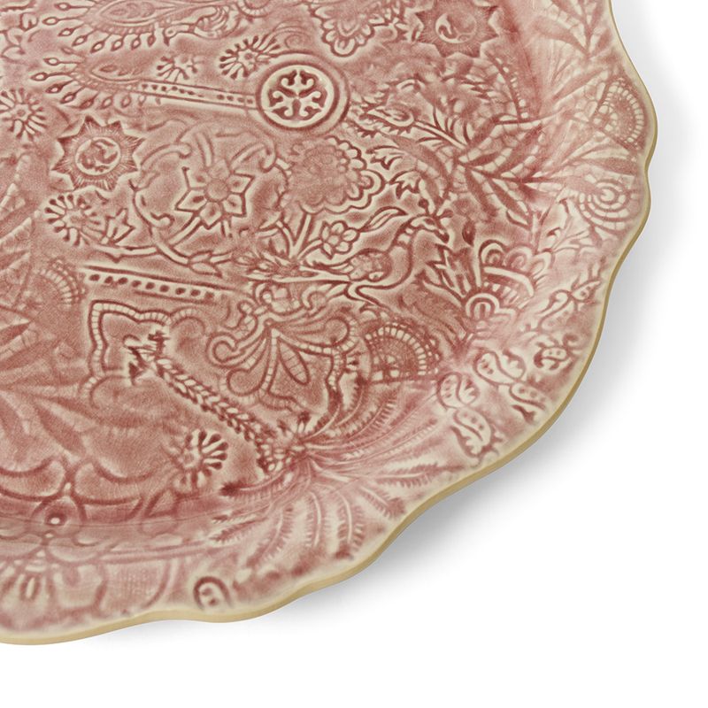 Old Rose rundt serveringsfat - Pizza plate | Sthål