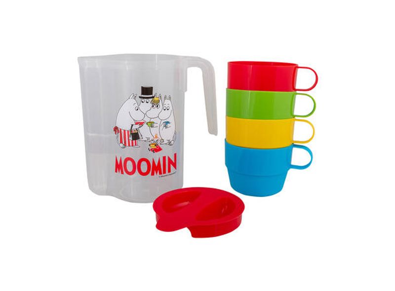 Mummi Piknikkanne med 4 kopper - Moomin